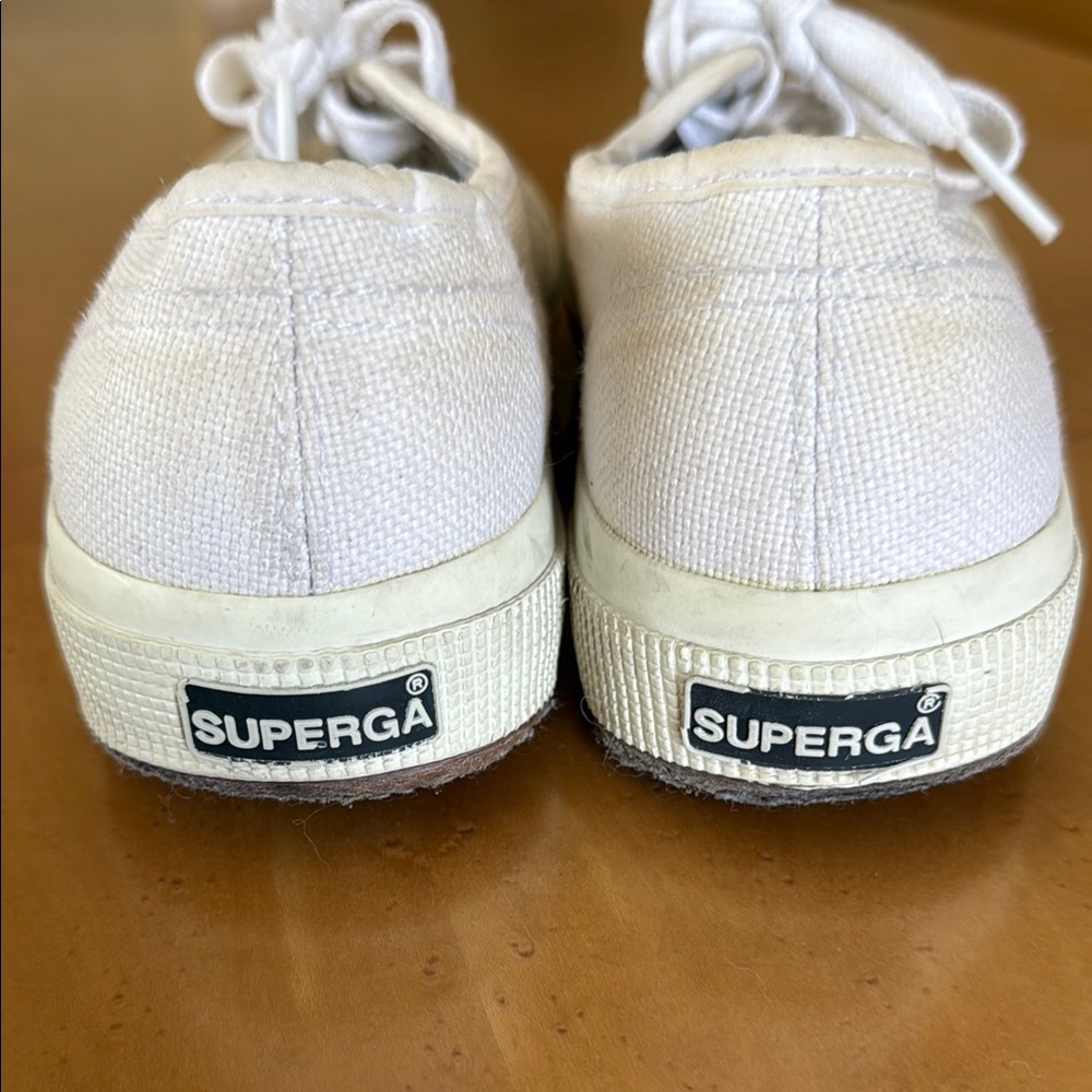 Superga White Canvas Shoes
